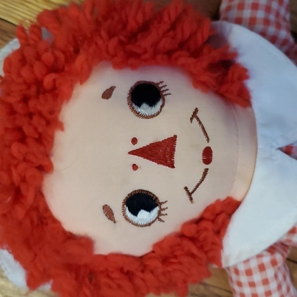 VINTAGE Raggedy Andy Johnny Gruelle 12" Embroidered Doll, Applause # 8457 - Picture 3 of 7